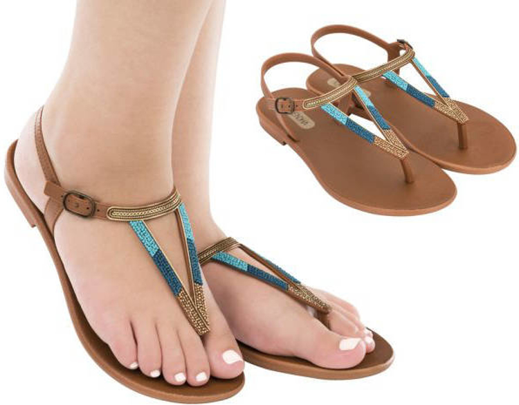 Obrázok z Grendha Cacau Rustic Sandal 17873-90269 Dámske sandále hnedé