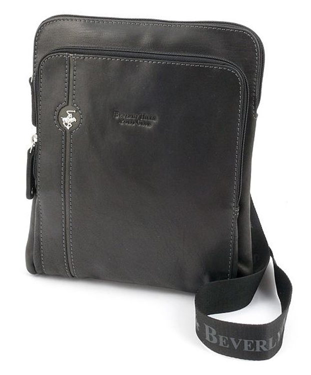 Obrázok z Kožená crossbody taška BHPC Explore L BH-381-01 black 3 L