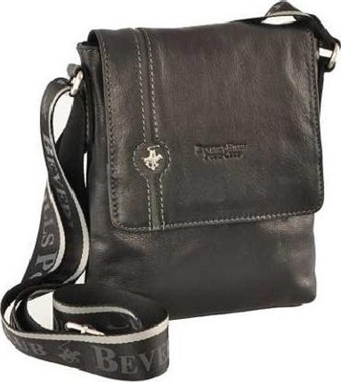 Obrázok z Kožená crossbody taška BHPC Explore M BH-383-01 black 2 L