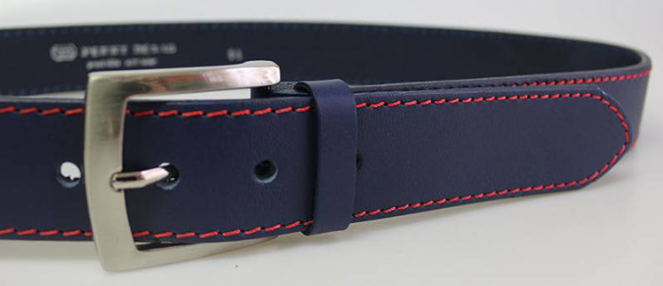 Obrázok z PENNY BELTS 25-1-1C-56 Pánsky kožený opasok modrý