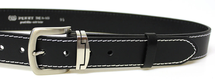 Obrázok z PENNY BELTS 09NKS-1B Pánsky kožený opasok čierny