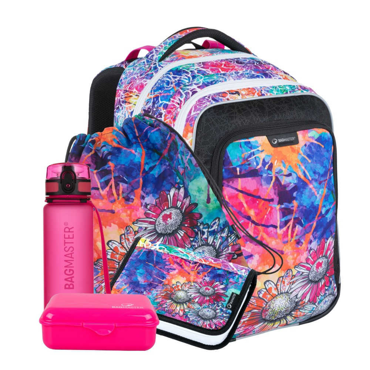 Obrázok z Bagmaster LUMI 21 A Veľký SET Školský batoh Colourful 18 L