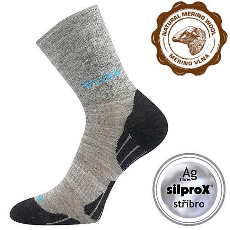 Obrázok z Ponožky VOXX Irizarik light grey/turquoise 1 pár