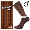 Obrázok z LONKA® Čokoládové mliečne ponožky 1 ks