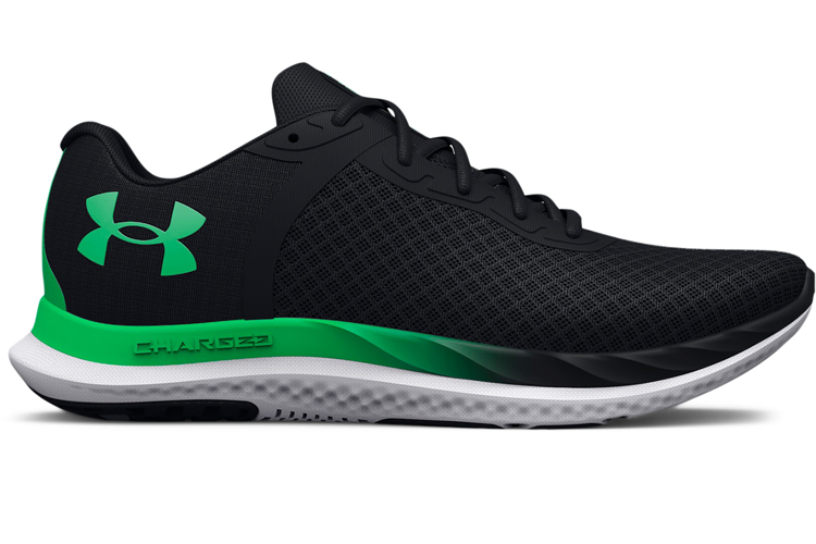 Obrázok z Under Armour UA Charged Breeze-BLK Pánske topánky čierno / zelené