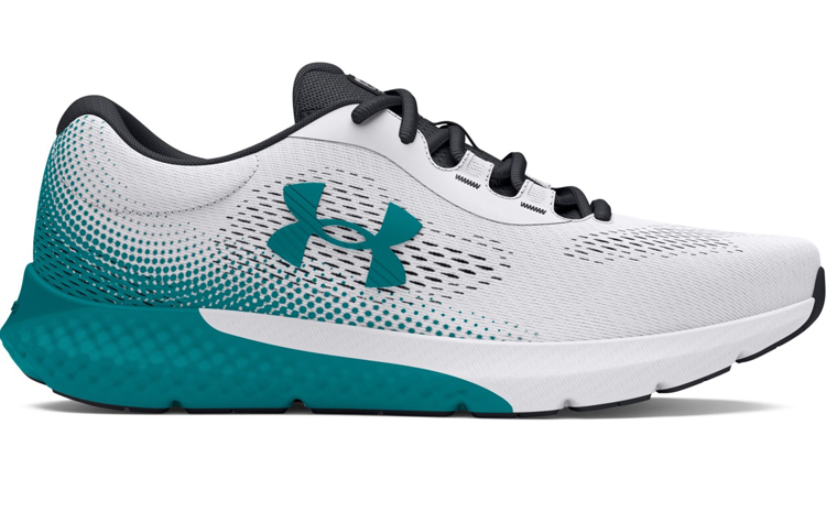 Obrázok z Under Armour UA Charged Rogue 4-WHT Pánske topánky bielo / zelené