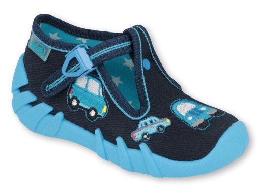 Obrázok z BEFADO 110P405 chlapčenské modré papuče do auta