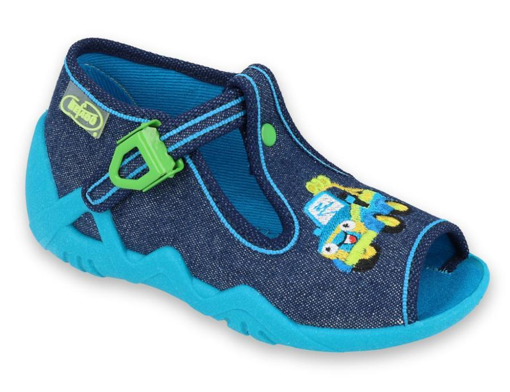 Obrázok z BEFADO 217P107 chlapčenské sandále modré auto
