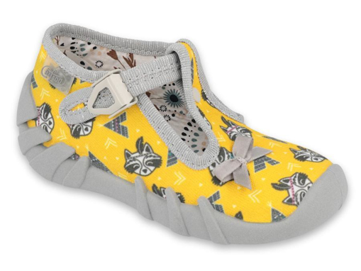 Obrázok z BEFADO 110P393 dievčenské papuče žltý mýval