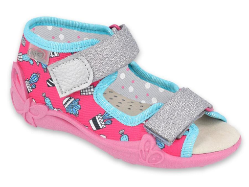 Obrázok z BEFADO 342P026 dievčenské sandále kožená stielka