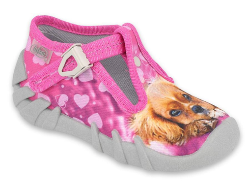 Obrázok z BEFADO 110P415 dievčenské papuče ružový pes