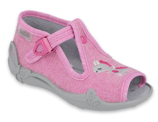Obrázok z BEFADO 213P122 dievčenské papuče pink dino