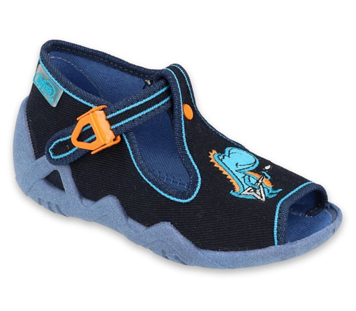 Obrázok z BEFADO 217P112 chlapčenské sandále blue dino