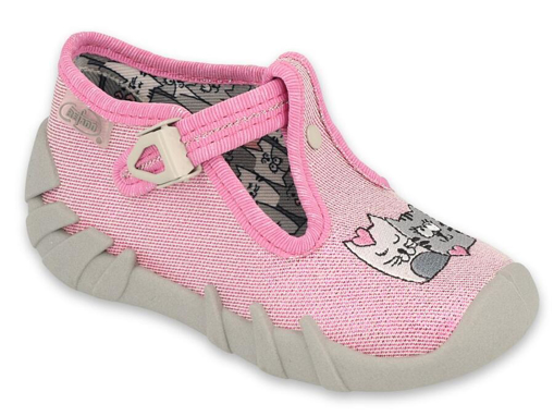 Obrázok z BEFADO 110P436 dievčenské papuče Mummy Me pink kitty