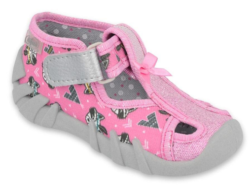 Obrázok z BEFADO 190P102 dievčenské papuče 1SZ ružové