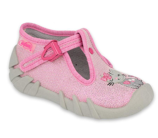 Obrázok z BEFADO 110P433 dievčenské papuče ružová mačka