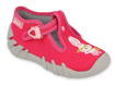 Obrázok z BEFADO 110P451 dievčenské papuče s červeným zajačikom