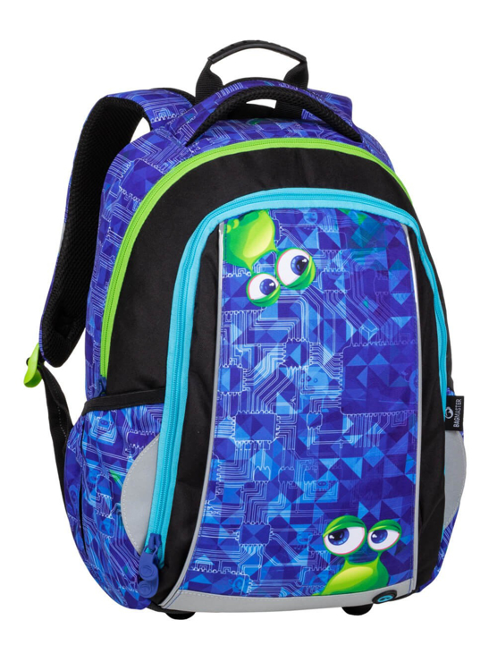 Obrázok z Bagmaster MARK 20 B Školský batoh Blue / Green / Black 19 L