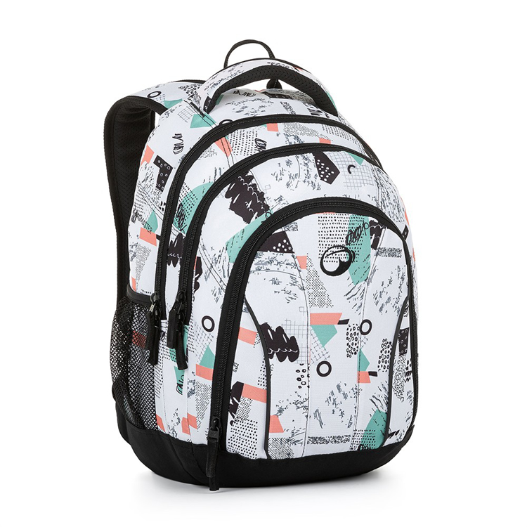 Obrázok z Bagmaster SUPERNOVA 21 A študentský batoh - svetlý biely 34 l