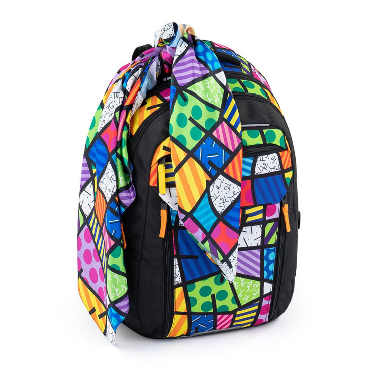 Obrázok z Bagmaster PORTO 22 B školský batoh - Britto multicolour 29 l