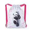 Obrázok z Bagmaster PRIM 23 B školský vak na prezúvky / vak na cvičky - panda pink 1,5 l