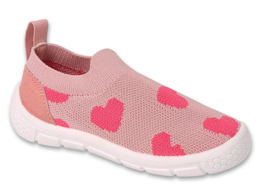 Obrázok z BEFADO 102X018 dívčí obuv HONEY růžová srdíčka