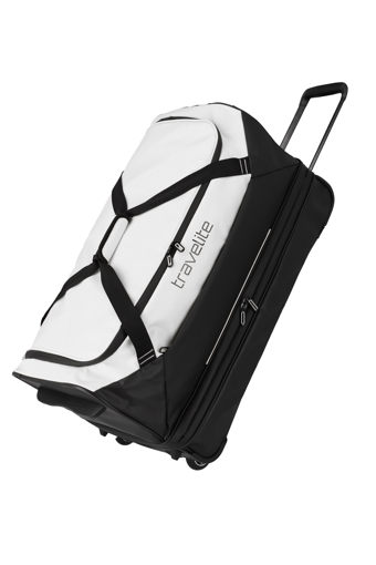 Obrázok z Travelite Basics Wheeled Duffle exp. Black/white 98/119 L